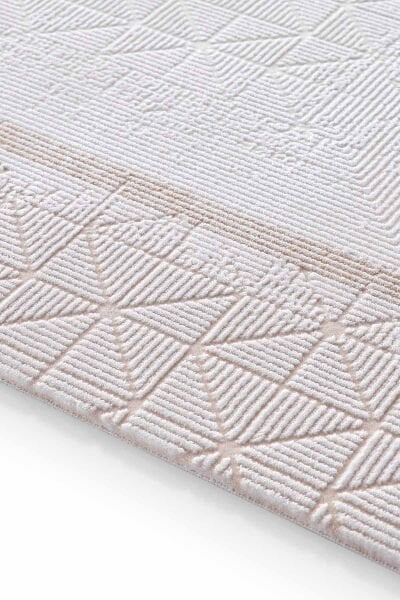 Carissa 13623 Dikdörtgen Akrilik Makine Halısı 80X150 - Vizon