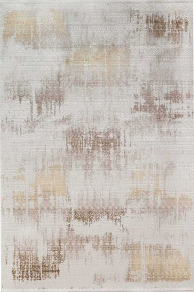 Novastyle 13657 Dikdörtgen Akrilik Makine Halısı 200X290 - Sarı