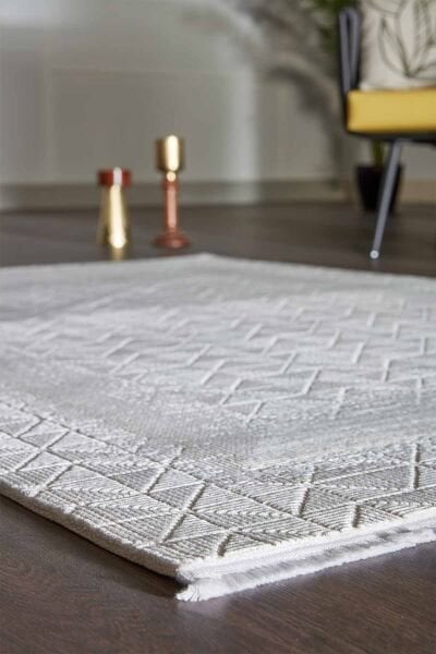 Carissa 13623 Dikdörtgen Akrilik Makine Halısı 80X300 - Vizon