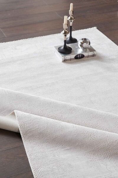 Black&Brown 13587  Dikdörtgen Doğal İplik Makine Halısı