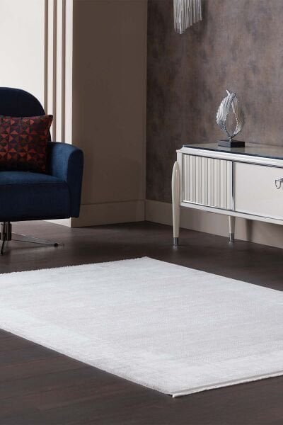 Black&Brown 13587  Dikdörtgen Doğal İplik Makine Halısı