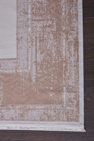 Black&Brown 13917 Dikdörtgen Doğal İplik Makine Halısı 160X230 - Kahverengi