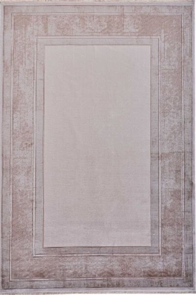 Black&Brown 13917 Dikdörtgen Doğal İplik Makine Halısı 200X290 - Kahverengi
