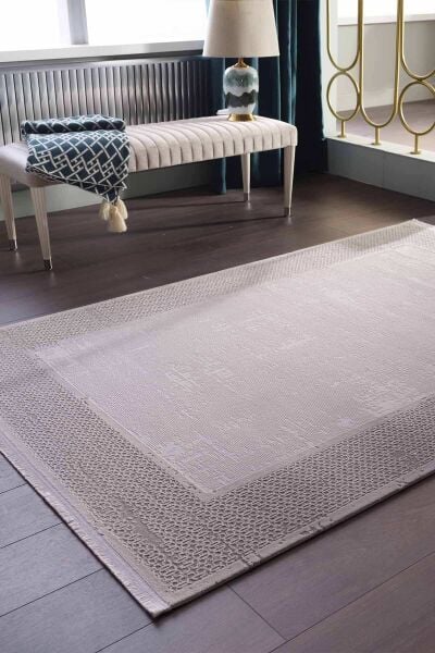 Viera 13882 Dikdörtgen Akrilik Halı 100X0000 - Gri